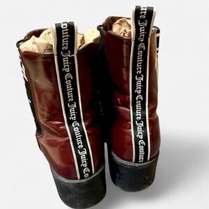 Juicy Couture Maroon Boots with Bold Branding